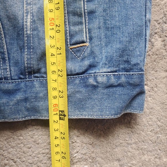 Jordan Craig Legacy Edition Men Large Denim Jean Jacket Blue Distressed - Picture 8 of 8